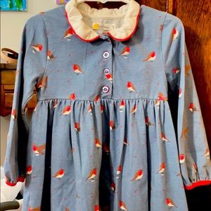 Beautiful blue bird play dress